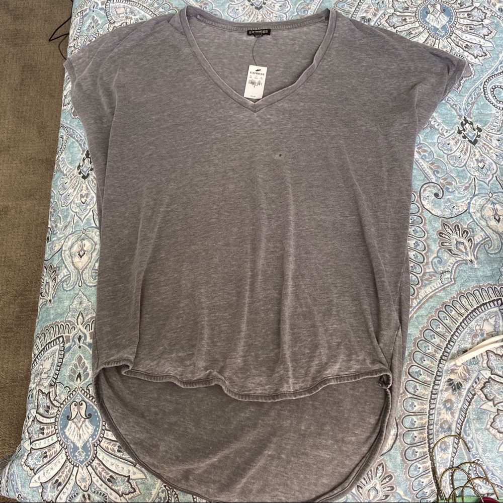 NWT Women’s Express T-Shirt, Grey, Small